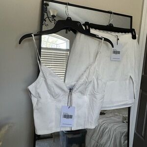 Princess Polly Ether Mini Skirt Corset Top Set